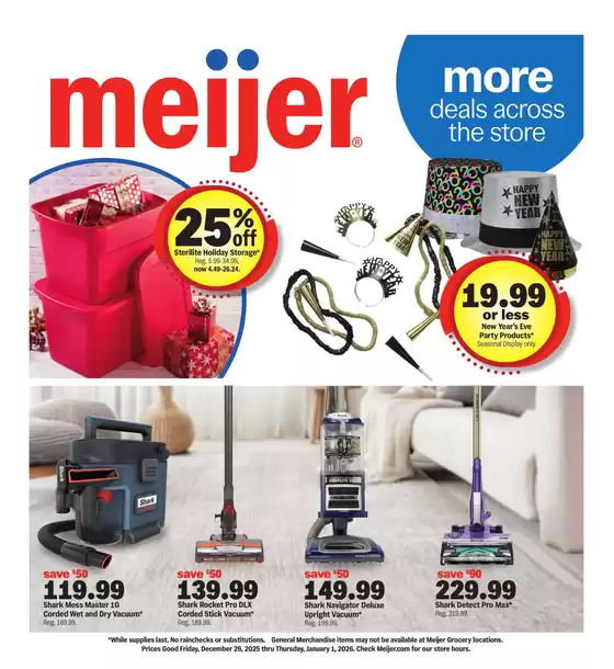 Meijer catalogue in Miami FL | more deals across the store | 2025-12-26T00:00:00.000Z - 2026-01-01T00:00:00.000Z