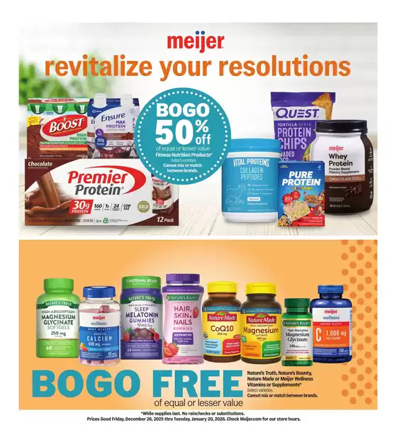 Meijer catalogue in Miami FL | revitalize your resolutions | 2025-12-26T00:00:00.000Z - 2026-01-20T00:00:00.000Z