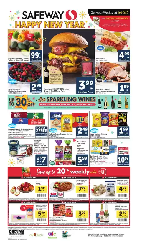 Safeway catalogue in Mesquite TX | Current deals and offers | 2025-12-26T00:00:00.000Z - 2026-01-01T00:00:00.000Z