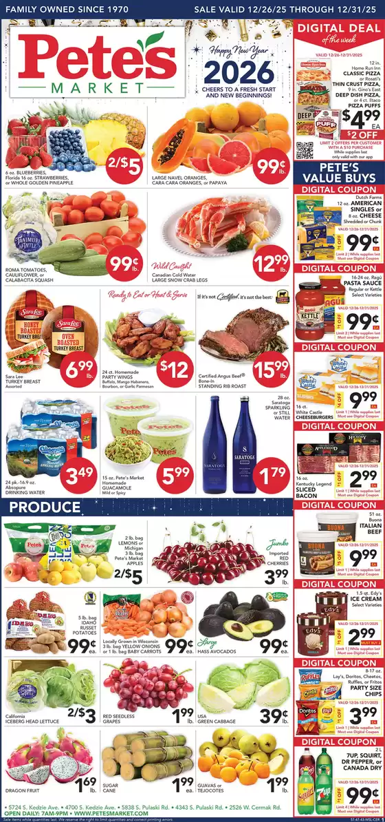 Pete's Fresh Market catalogue in Decatur IN | Discover attractive offers | 2025-12-26T00:00:00.000Z - 2025-12-31T00:00:00.000Z