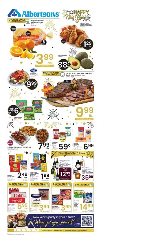 Albertsons catalogue in Bell CA | Wide range of offers | 2025-12-26T00:00:00.000Z - 2025-12-30T00:00:00.000Z
