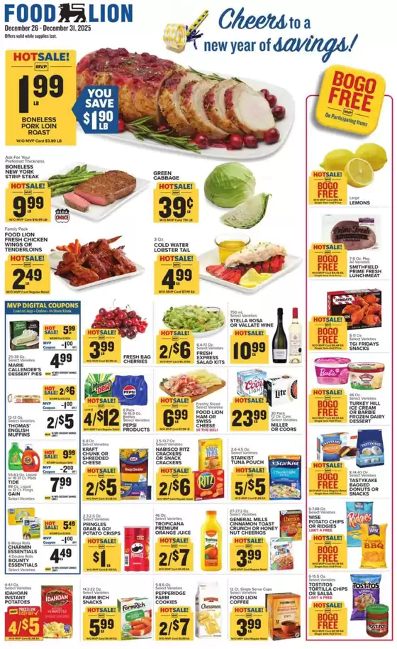 Food Lion catalogue in Bell CA | Weekly Ads Food Lion | 2025-12-26T00:00:00.000Z - 2025-12-31T00:00:00.000Z