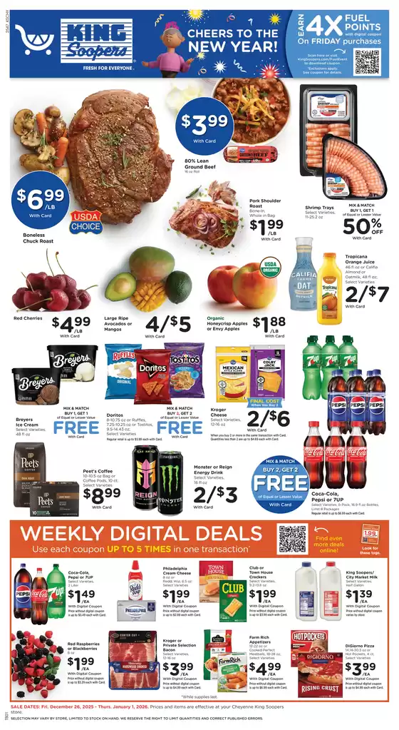 King Soopers catalogue | Top offers for all bargain hunters | 2025-12-26T00:00:00.000Z - 2026-01-01T00:00:00.000Z