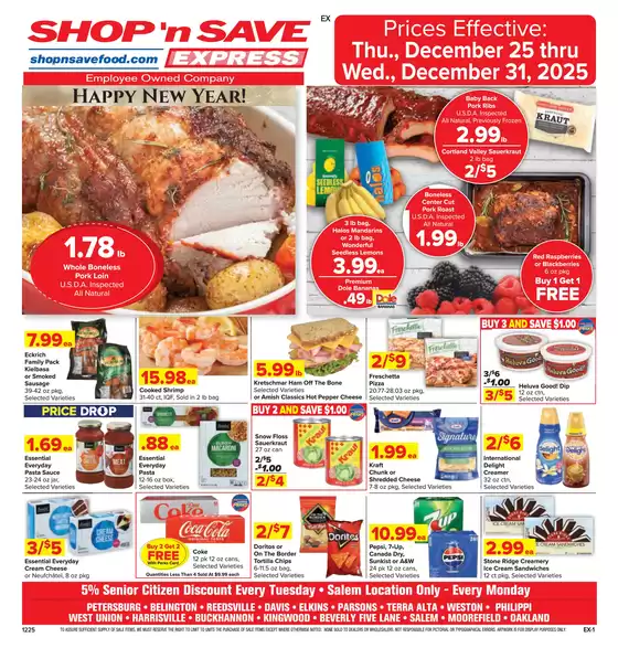 Shop 'n Save catalogue in Gridley CA | Discounts and promotions | 2025-12-25T00:00:00.000Z - 2025-12-31T00:00:00.000Z