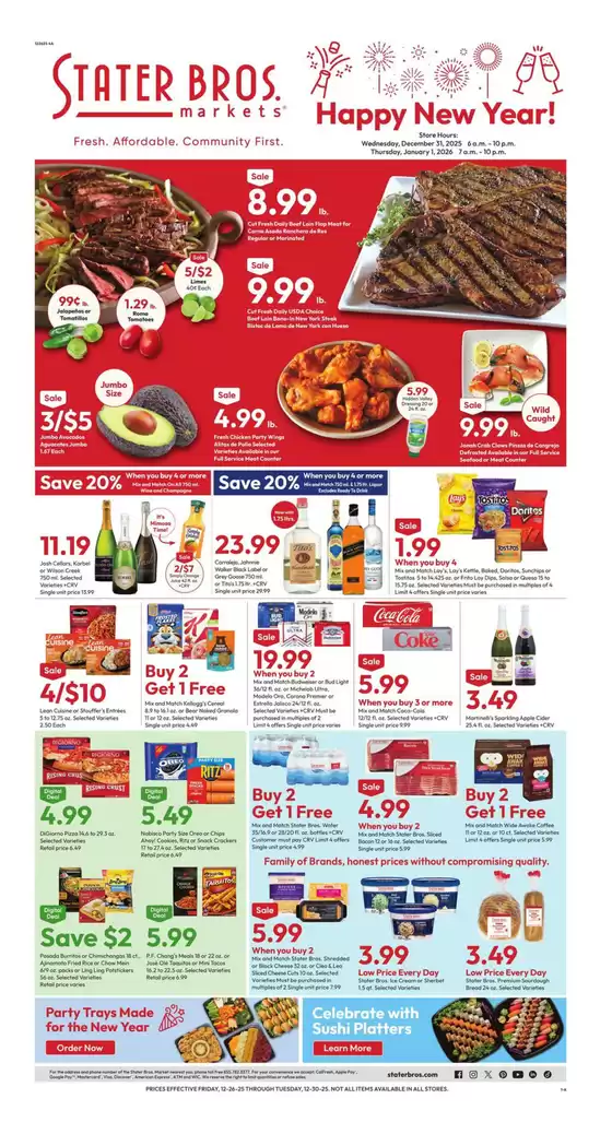 Stater Bros catalogue | Flyer | 2025-12-26T00:00:00.000Z - 2025-12-30T00:00:00.000Z