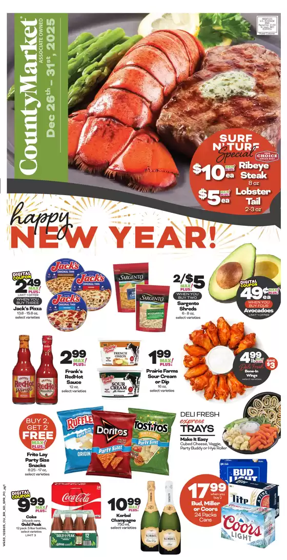 County Market catalogue in Excelsior Springs MO | County Market Weekly ad | 2025-12-26T00:00:00.000Z - 2025-12-31T00:00:00.000Z