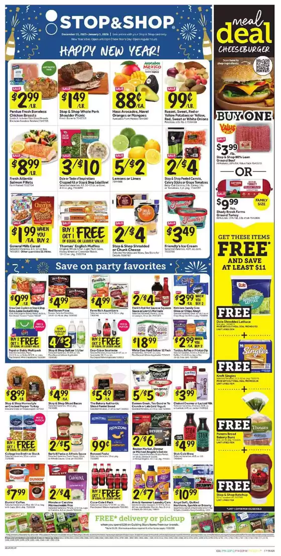 Stop&Shop catalogue in Turnersville-NJ | Exclusive deals and bargains | 2025-12-26T00:00:00.000Z - 2026-01-01T00:00:00.000Z