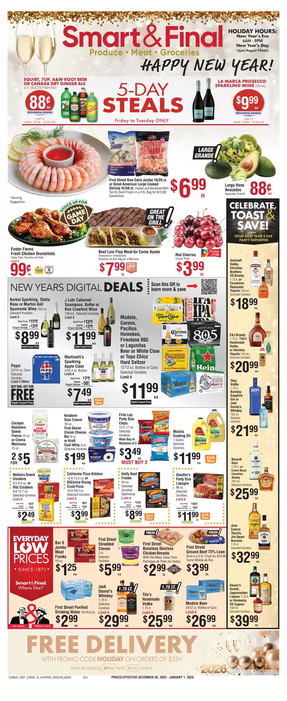 Smart & Final catalogue in Thornton PA | Exclusive deals for our customers | 2025-12-26T00:00:00.000Z - 2025-12-30T00:00:00.000Z