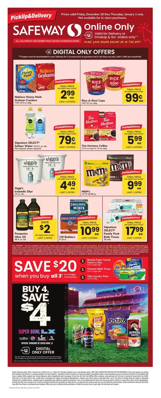 Safeway catalogue in Auburndale FL | Safeway - Eastern - SP | 2025-12-26T00:00:00.000Z - 2026-01-01T00:00:00.000Z
