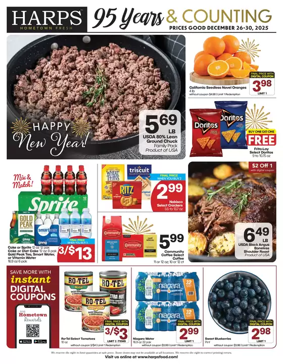 Harp's Market catalogue in Auburndale FL | Current deals and offers | 2025-12-26T00:00:00.000Z - 2025-12-30T00:00:00.000Z