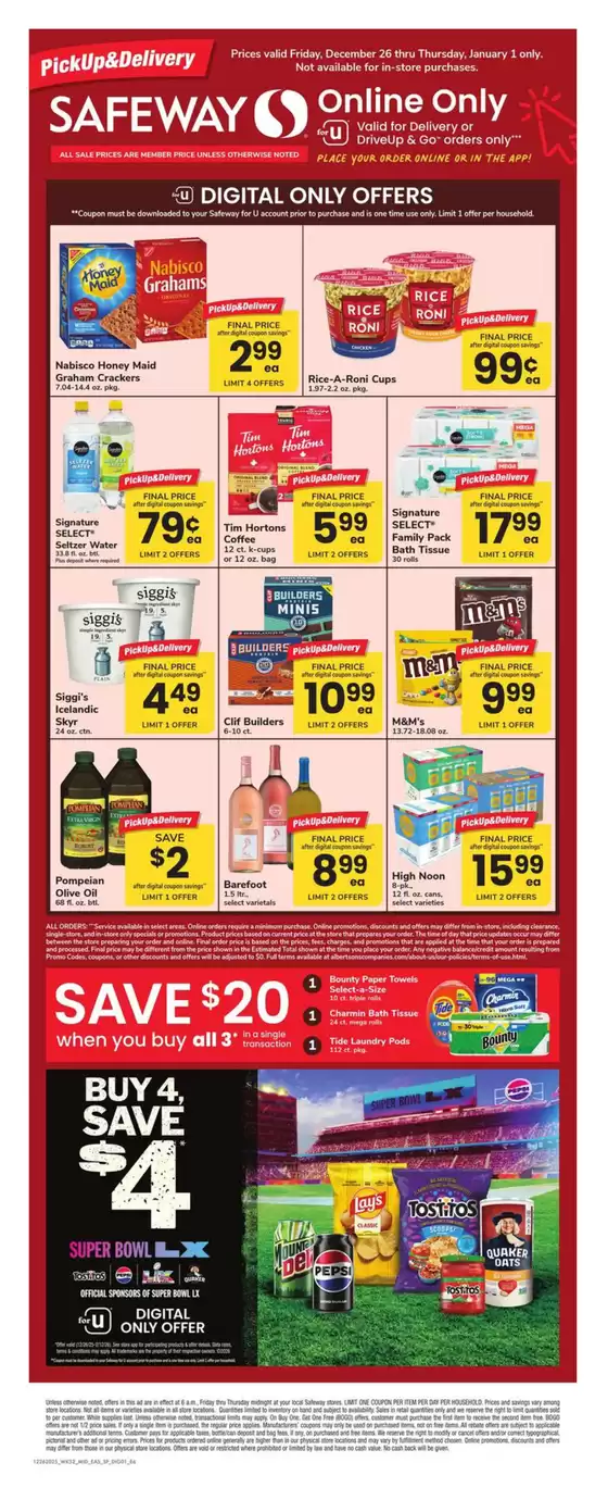 Safeway catalogue in Auburndale FL | Current bargains and offers | 2025-12-26T00:00:00.000Z - 2026-01-01T00:00:00.000Z