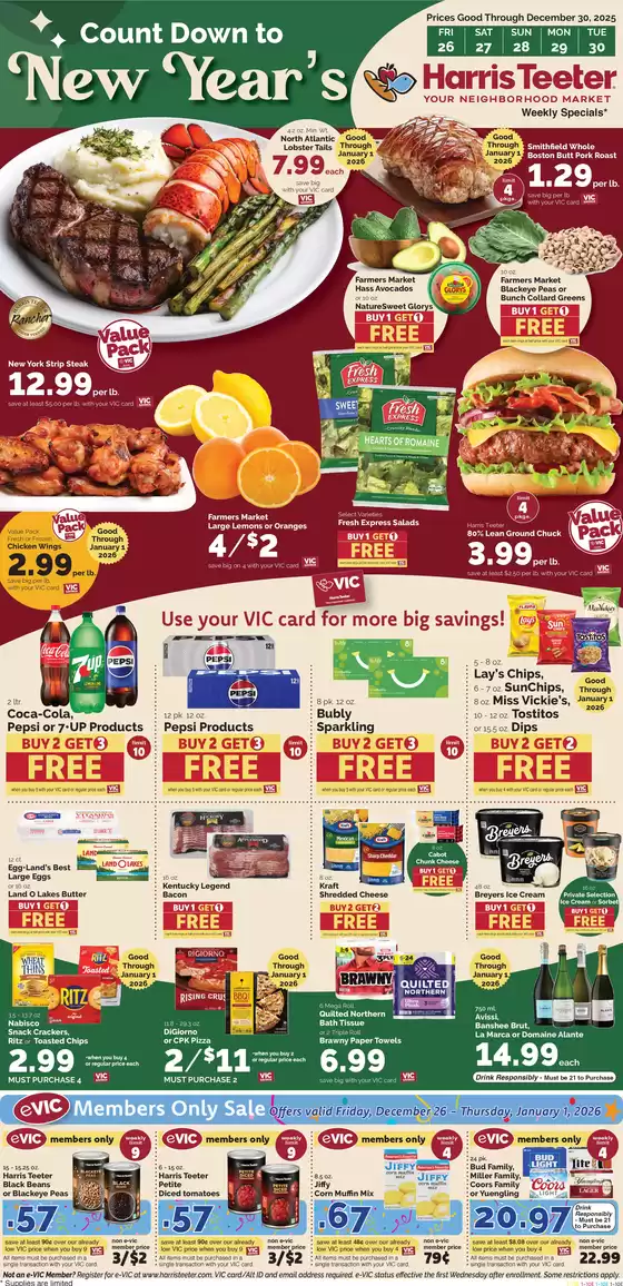 Harris Teeter catalogue in Annandale VA | Current bargains and offers | 2025-12-26T00:00:00.000Z - 2025-12-30T00:00:00.000Z