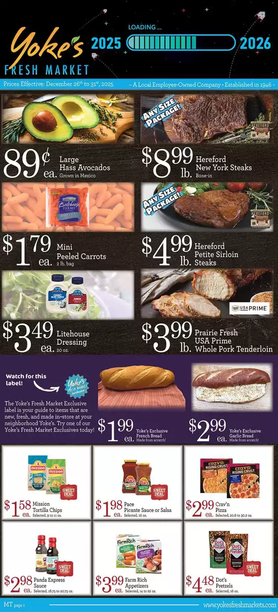 Yoke's Fresh Market  catalogue in Cockeysville MD | Current deals and offers | 2025-12-26T00:00:00.000Z - 2025-12-31T00:00:00.000Z