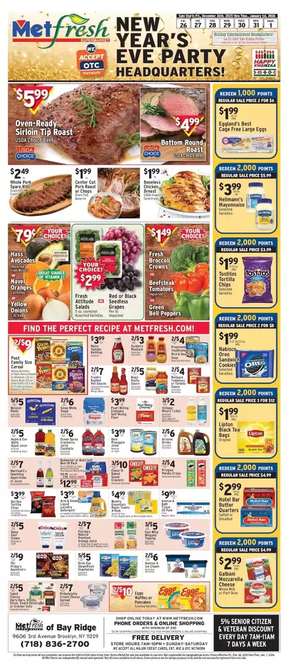 Met Foodmarkets catalogue in Cockeysville MD | Exclusive deals for our customers | 2025-12-26T00:00:00.000Z - 2026-01-01T00:00:00.000Z