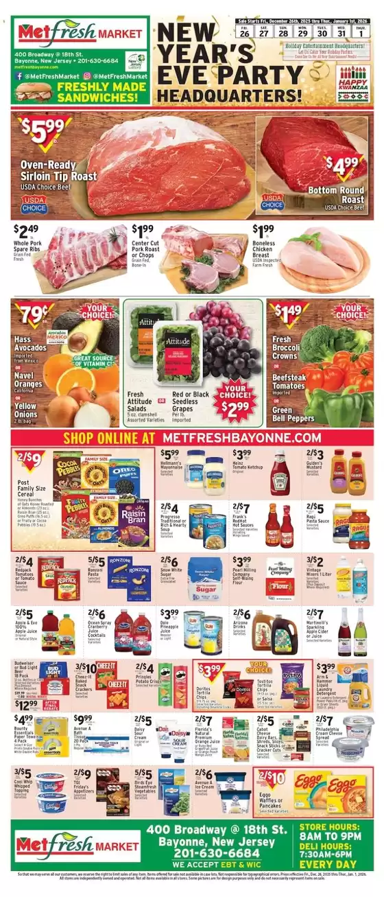 Met Foodmarkets catalogue in Cockeysville MD | Met Foodmarkets weekly ad | 2025-12-26T00:00:00.000Z - 2026-01-01T00:00:00.000Z