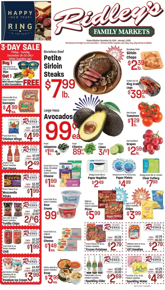 Ridley's Family Markets catalogue in Los Angeles CA | Our best deals for you | 2025-12-26T00:00:00.000Z - 2026-01-05T00:00:00.000Z