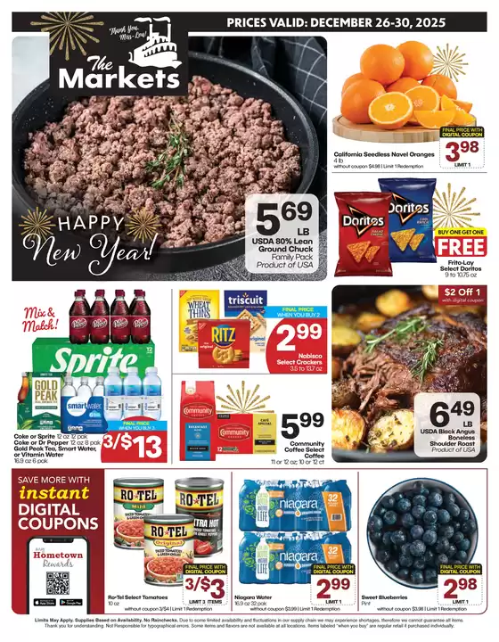 The Markets catalogue in Saint Louis MO | The Markets weekly ad | 2025-12-26T00:00:00.000Z - 2025-12-30T00:00:00.000Z