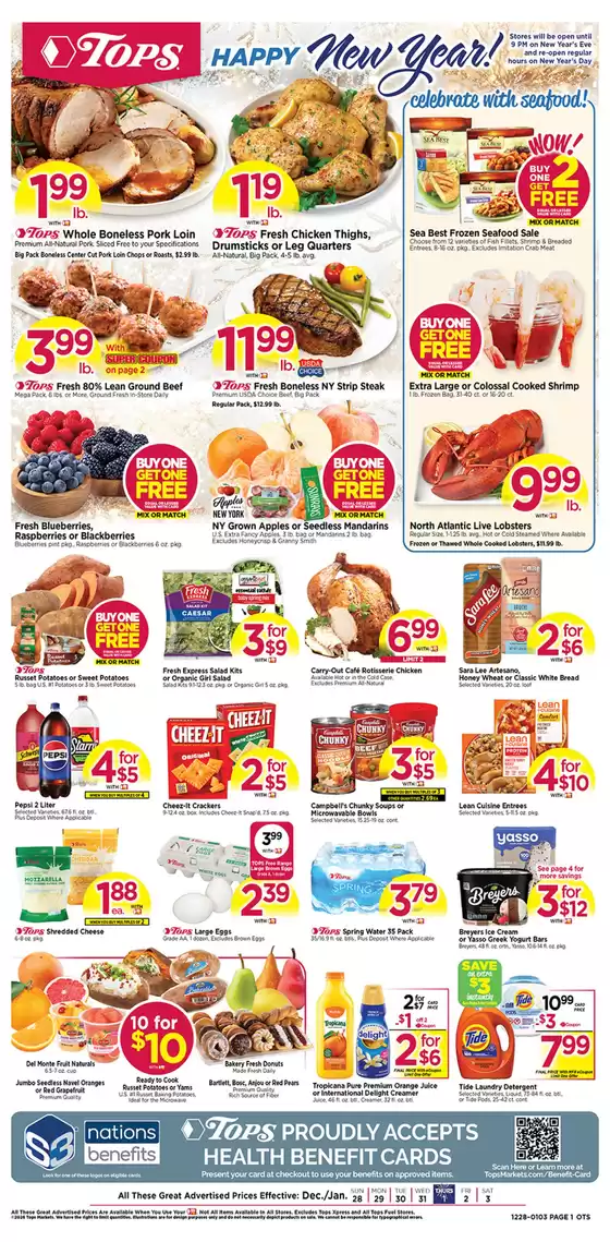 Tops catalogue in San Jose CA | Current special promotions | 2025-12-28T00:00:00.000Z - 2026-01-03T00:00:00.000Z