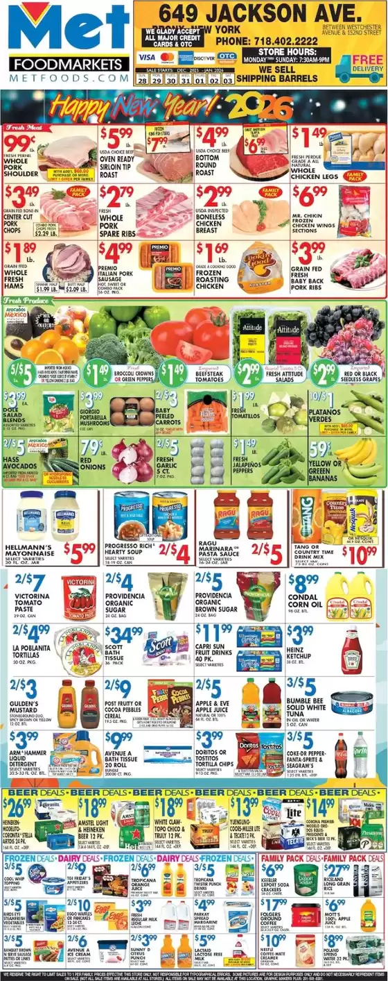Met Foodmarkets catalogue in Cooperstown NY | Attractive special offers for everyone | 2025-12-28T00:00:00.000Z - 2026-01-03T00:00:00.000Z
