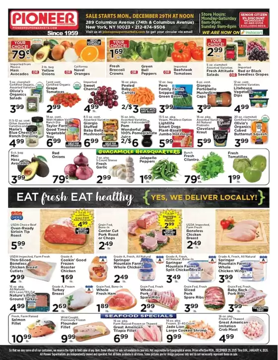 Pioneer Supermarkets catalogue in Nelsonville OH | Pioneer Supermarkets weekly ad | 2025-12-29T00:00:00.000Z - 2026-01-04T00:00:00.000Z