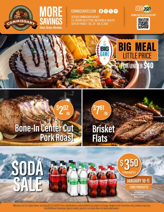 Commissary catalogue in Eldersburg MD | Flyer Commissary | 2025-12-29T00:00:00.000Z - 2026-01-11T00:00:00.000Z