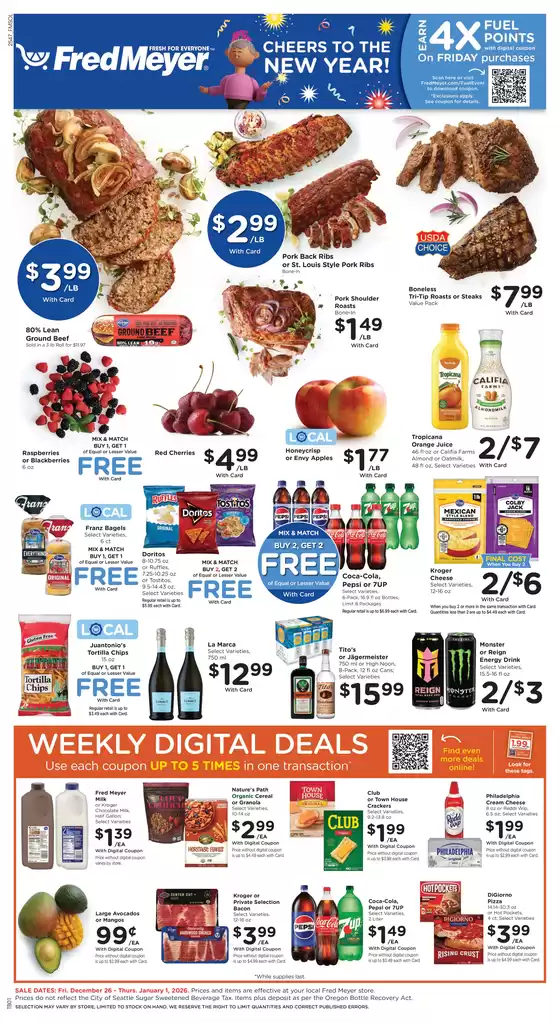 Fred Meyer catalogue in Fremont CA | Our best offers for you | 2025-12-26T00:00:00.000Z - 2026-01-01T00:00:00.000Z