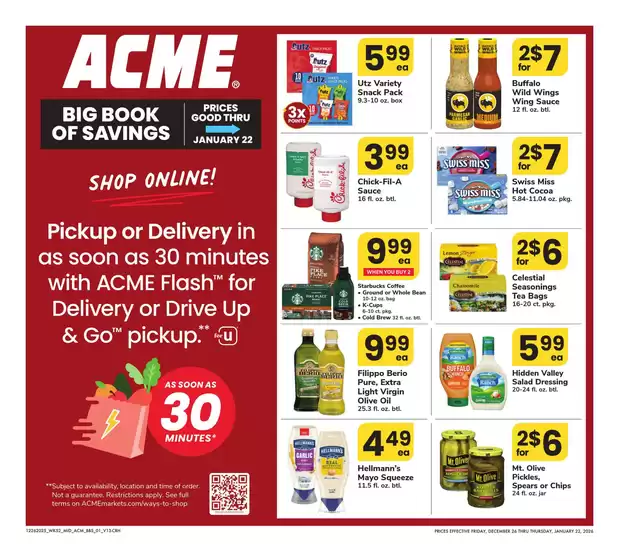 ACME catalogue in Nelsonville OH | Acme Markets - BBS | 2025-12-26T00:00:00.000Z - 2026-01-22T00:00:00.000Z