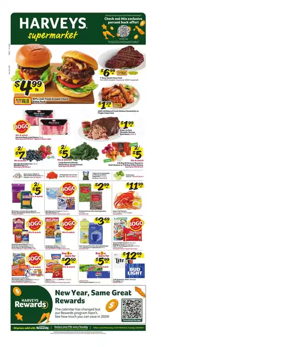 Harveys Supermarkets catalogue in Milpitas CA | Weekly Circular | 2025-12-31T00:00:00.000Z - 2026-01-06T00:00:00.000Z