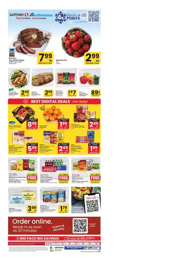 Albertsons catalogue in Milpitas CA | Great discounts on selected products | 2025-12-31T00:00:00.000Z - 2026-01-06T00:00:00.000Z