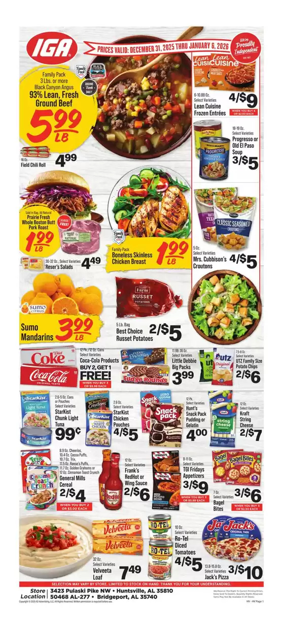 IGA catalogue in Milpitas CA | Our best offers for you | 2025-12-31T00:00:00.000Z - 2026-01-06T00:00:00.000Z