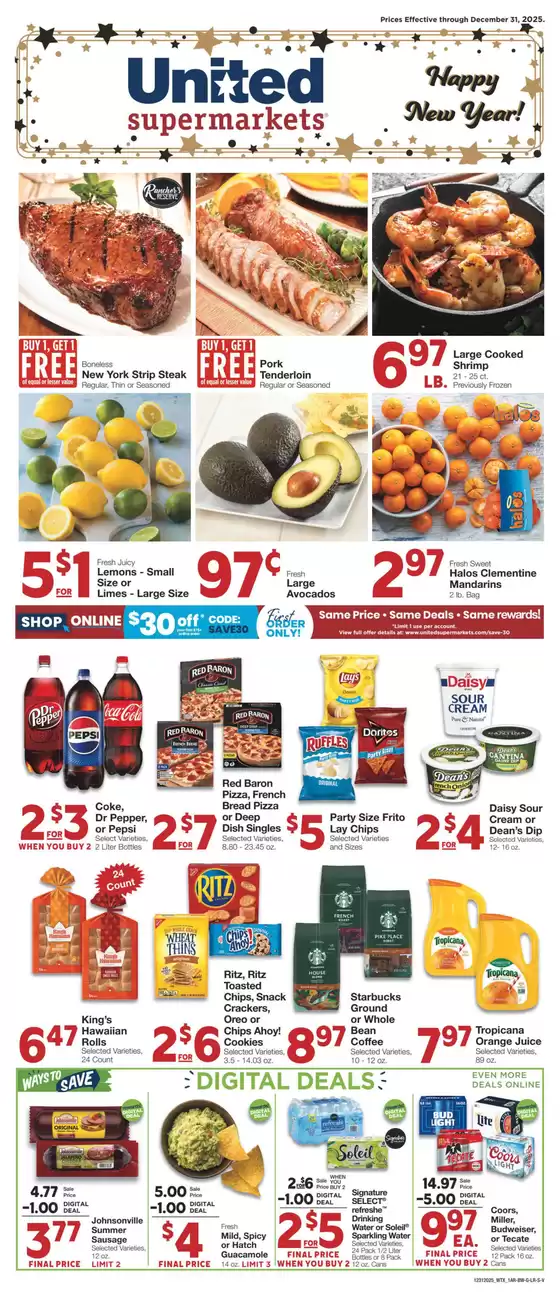 United Supermarkets catalogue in International Falls MN | Offers for bargain hunters | 2025-12-30T00:00:00.000Z - 2025-12-31T00:00:00.000Z