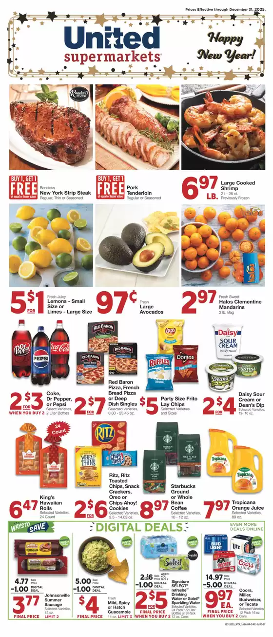 United Supermarkets catalogue in International Falls MN | Current bargains and offers | 2025-12-30T00:00:00.000Z - 2025-12-31T00:00:00.000Z