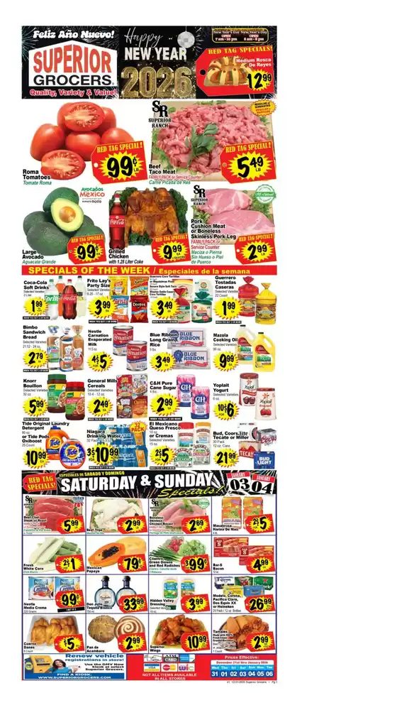 Superior Grocers catalogue in Sacramento CA | Weekly Specials | 2025-12-31T00:00:00.000Z - 2026-01-06T00:00:00.000Z