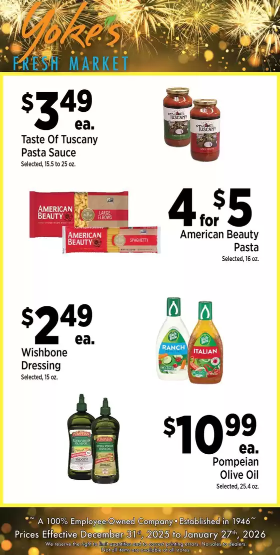 Yoke's Fresh Market  catalogue in Bridgeview IL | Yoke's Fresh Market Monthly Savings Guide | 2025-12-31T00:00:00.000Z - 2026-01-27T00:00:00.000Z