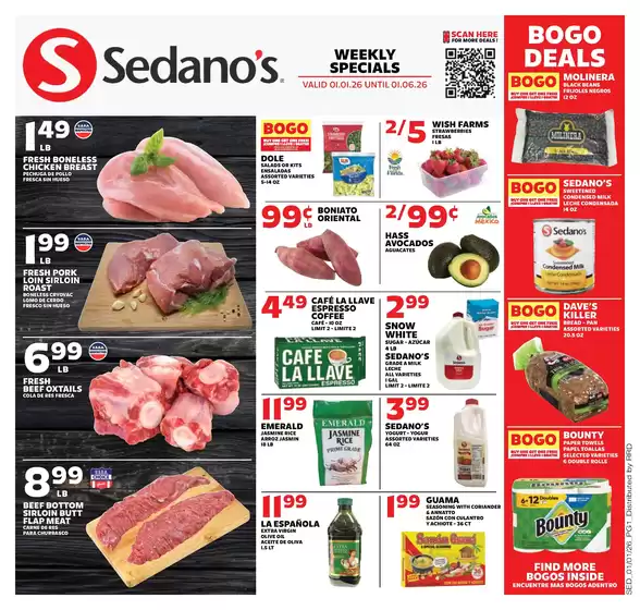 Sedano's catalogue in Grand Prairie TX | Sedano's weekly ad | 2026-01-01T00:00:00.000Z - 2026-01-06T00:00:00.000Z