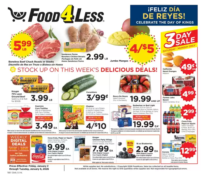 Food 4 Less catalogue in Fullerton CA | Discover attractive offers | 2026-01-02T00:00:00.000Z - 2026-01-06T00:00:00.000Z