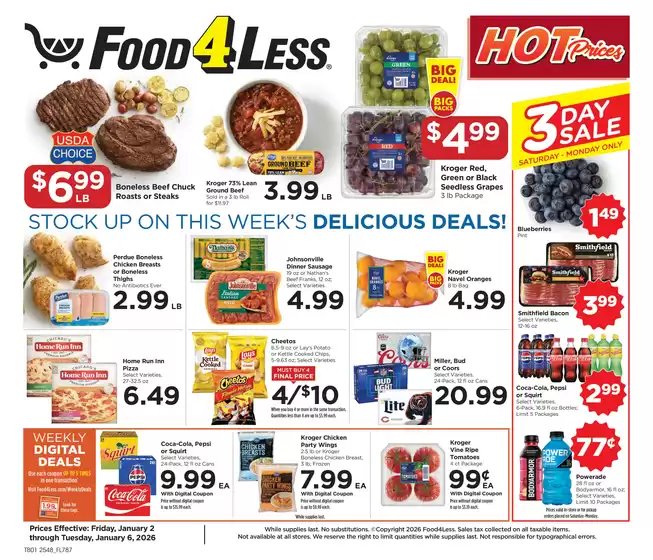 Food 4 Less catalogue in Grand Prairie TX | New offers to discover | 2026-01-02T00:00:00.000Z - 2026-01-06T00:00:00.000Z