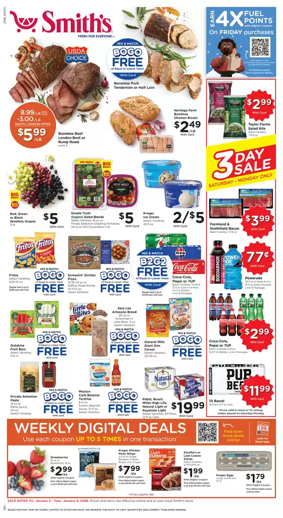 Smith's catalogue in West Covina CA | Top deals and discounts | 2026-01-02T00:00:00.000Z - 2026-01-06T00:00:00.000Z