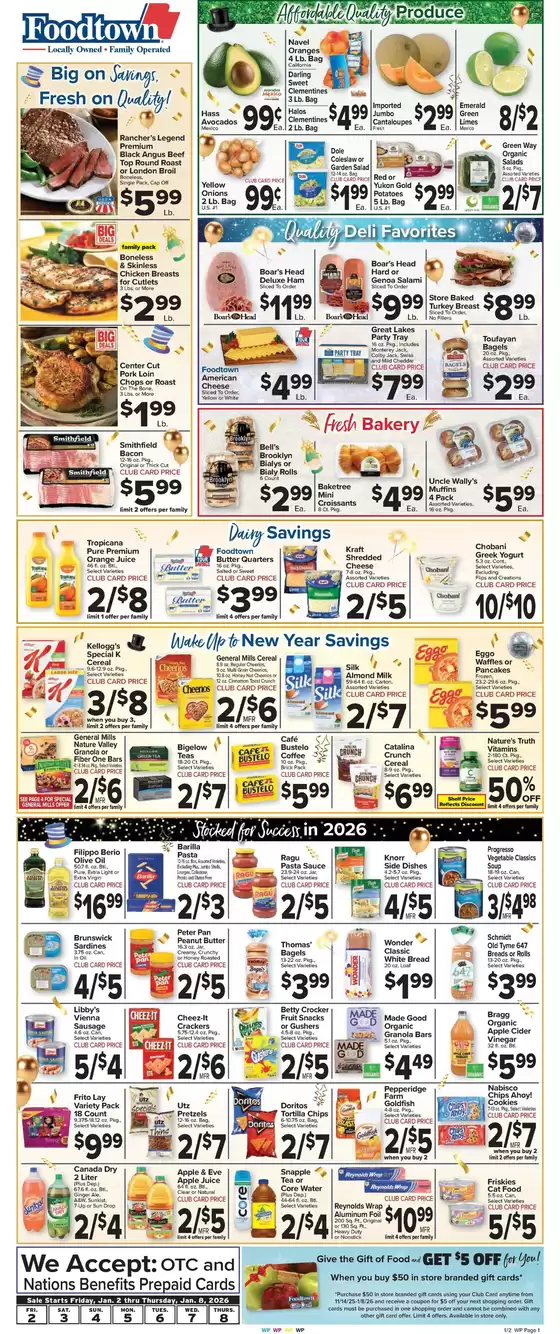 Foodtown supermarkets catalogue in West Covina CA | Great discounts on selected products | 2026-01-02T00:00:00.000Z - 2026-01-08T00:00:00.000Z