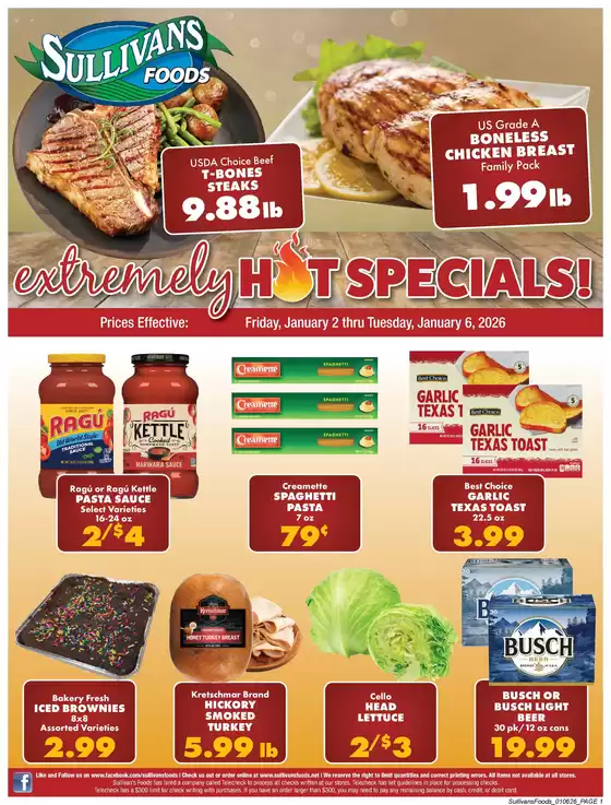 Sullivan's Foods catalogue in Mesquite TX | Special offers for you | 2026-01-02T00:00:00.000Z - 2026-01-06T00:00:00.000Z