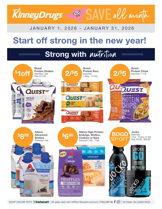 Kinney Drugs catalogue in Pittsburg KS | Save now with our deals | 2026-01-01T00:00:00.000Z - 2026-01-31T00:00:00.000Z