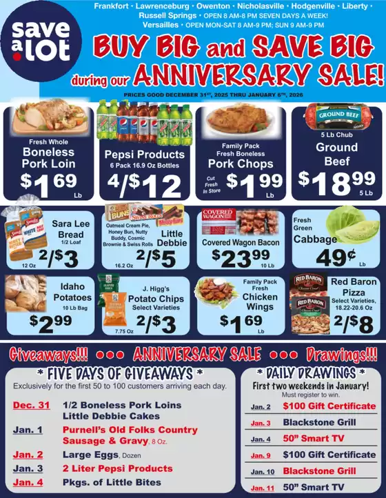 Save a Lot catalogue in Glendale AZ | Discounts and promotions | 2025-12-31T00:00:00.000Z - 2026-01-04T00:00:00.000Z