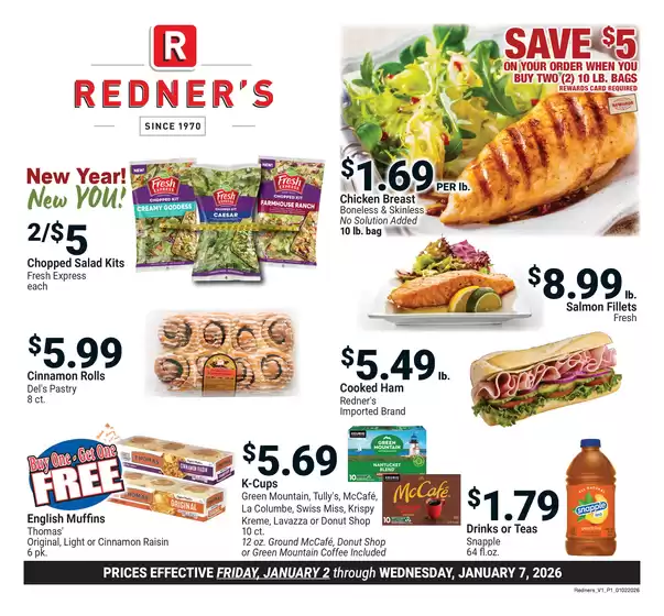 Redner's Warehouse catalogue in Cumberland MD | On Sale January_02_S13 | 2026-01-02T00:00:00.000Z - 2026-01-07T00:00:00.000Z