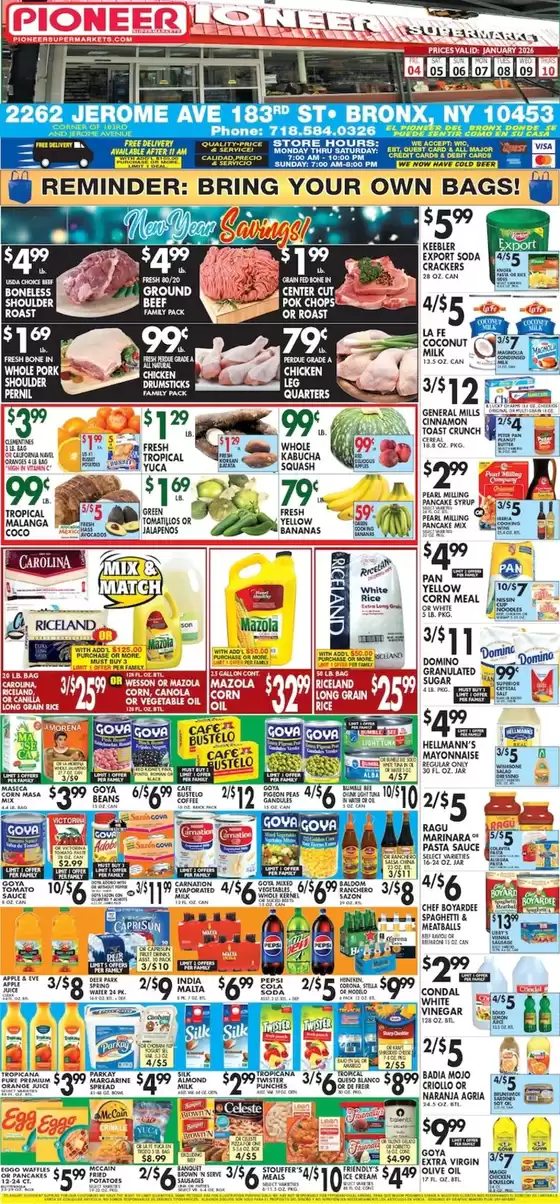Pioneer Supermarkets catalogue in Cumberland MD | Attractive special offers for everyone | 2026-01-02T00:00:00.000Z - 2026-01-08T00:00:00.000Z