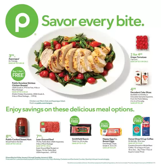 Publix catalogue in Ontario CA | Great discounts on selected products | 2026-01-02T00:00:00.000Z - 2026-01-06T00:00:00.000Z