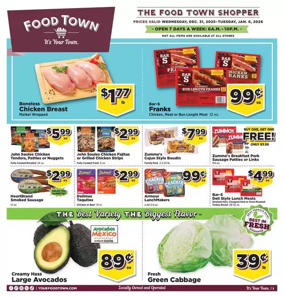 Food Town catalogue in Catonsville MD | FoodTownInStoreAd | 2025-12-31T00:00:00.000Z - 2026-01-06T00:00:00.000Z