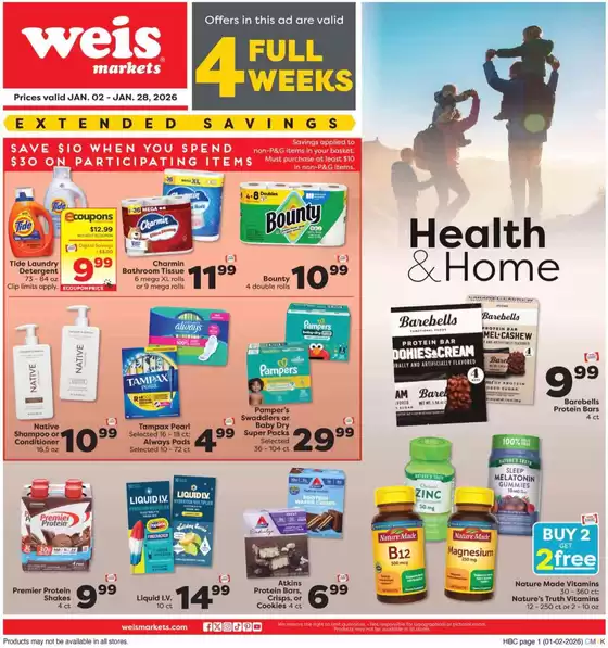 Weis Markets catalogue in San Diego CA | Save now with our deals | 2026-01-02T00:00:00.000Z - 2026-01-28T00:00:00.000Z