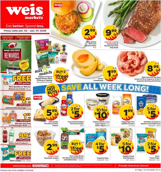 Weis Markets catalogue in San Diego CA | Weekly Ads Weis Markets | 2026-01-02T00:00:00.000Z - 2026-01-28T00:00:00.000Z