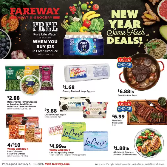 Fareway catalogue in Woodside NY | Great offer for bargain hunters | 2026-01-05T00:00:00.000Z - 2026-01-10T00:00:00.000Z