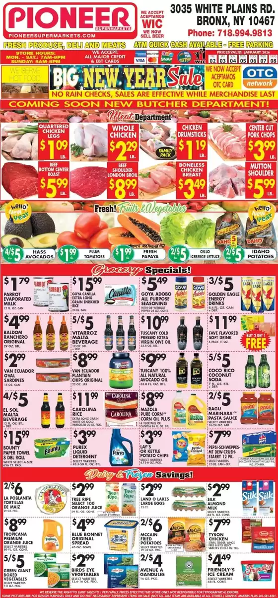Pioneer Supermarkets catalogue | Current bargains and offers | 2026-01-04T00:00:00.000Z - 2026-01-10T00:00:00.000Z